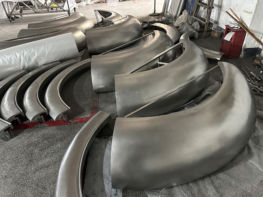 Forged Hyperbolic Flare Stainless Steel Sculpture & Architectural Decoration